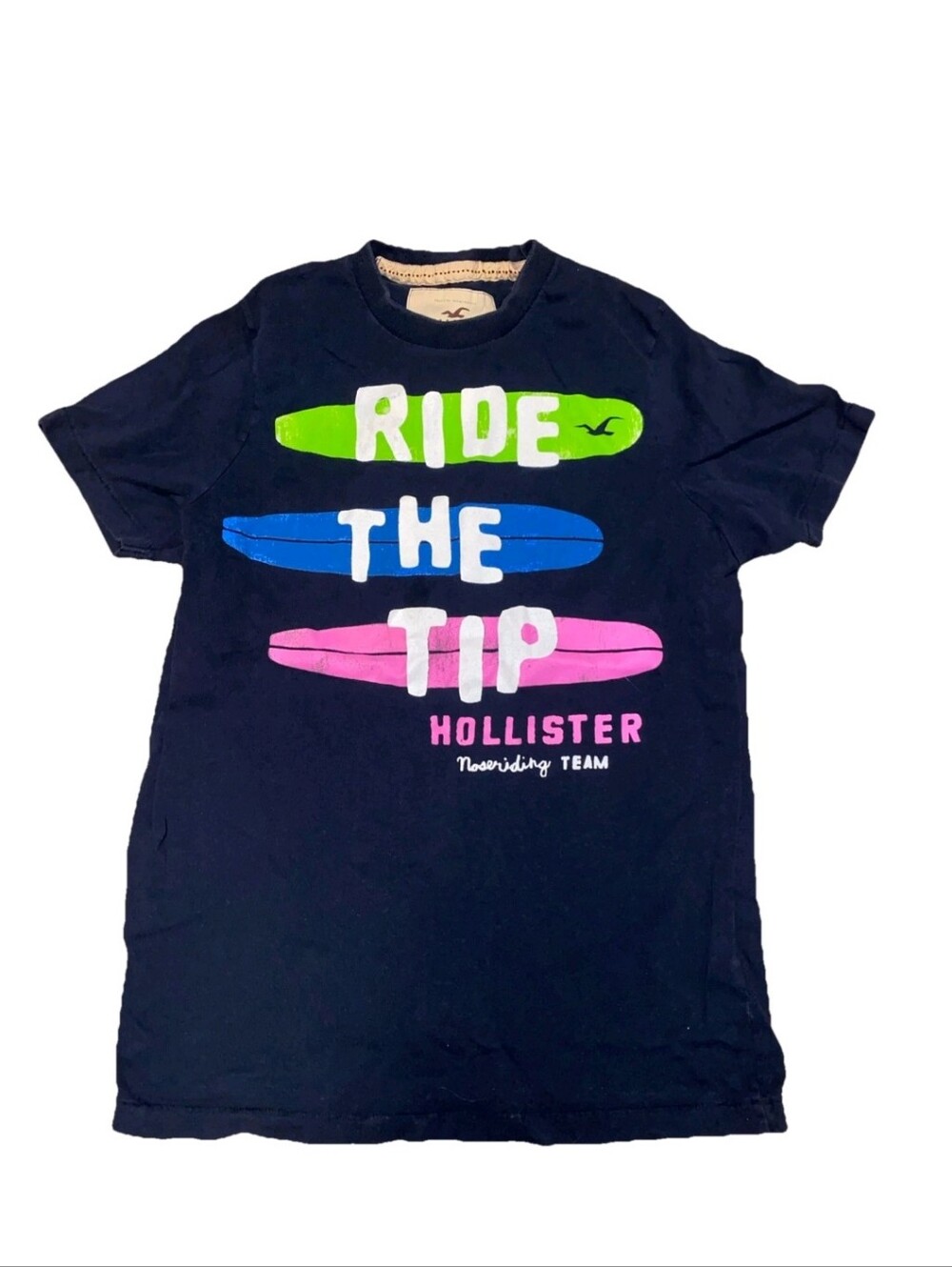 Vintage Y2k Hollister Tee Sz Large Ride The Tip Graphic Tee Mens